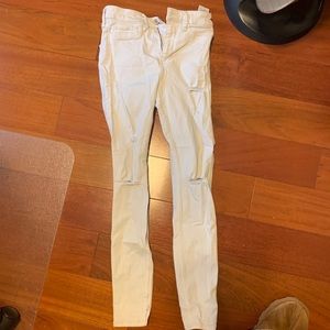 Hollister ripped skinny jeans